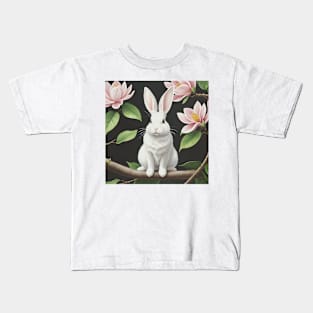 Cute white rabbit Kids T-Shirt